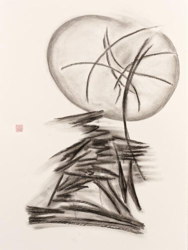Fadensonnen über der grau-schwarzen Ödnis (Paul Celan)